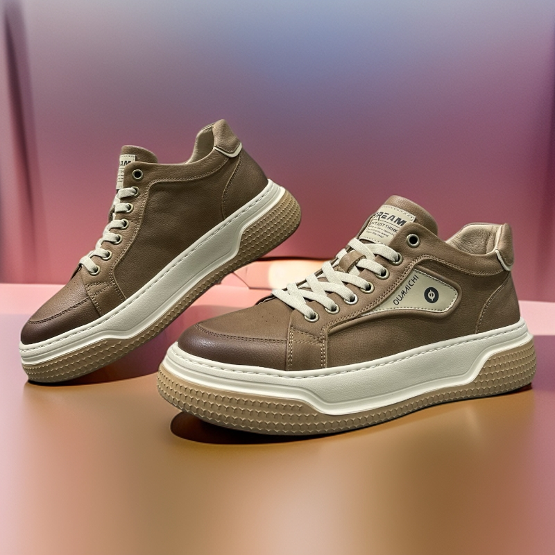 2025男鞋新款男士保暖加棉潮鞋厚底复古潮流运动鞋休闲板鞋男百搭