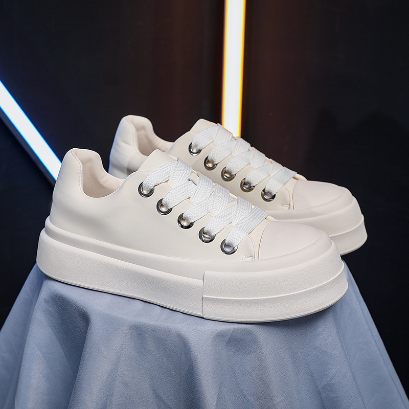 明星同款厚底男小白鞋春季新款