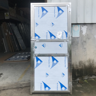 不锈钢门平板三格简易门出租屋单门室外楼顶门阳台工程门进户家用