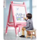 儿童小黑板支架式 小孩家用学习双面磁性写字画画可擦无尘画板画架
