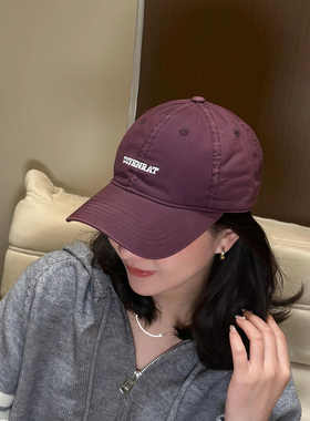 太一 Joy hat2024新款韩版C男女棒球帽鸭舌帽宽檐ins字母刺绣帽子