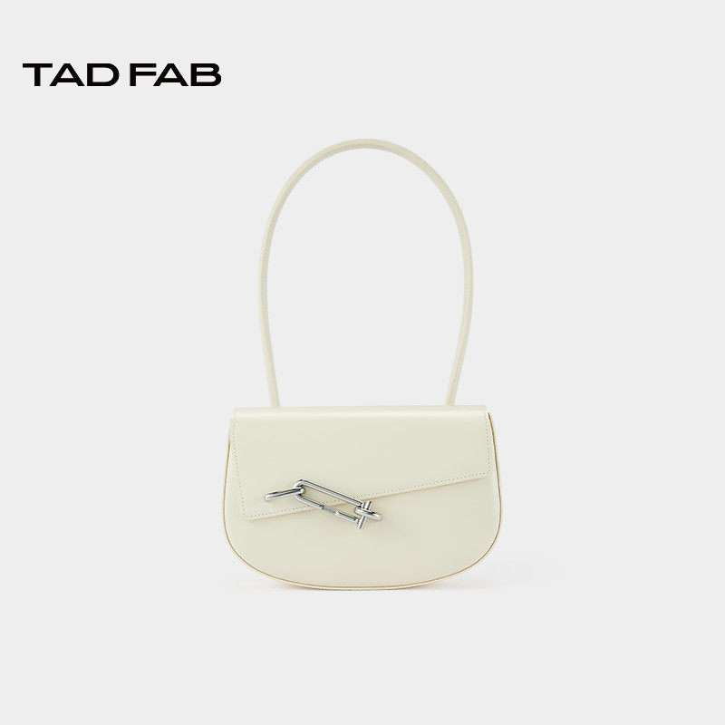 TADFAB光滑牛皮革马鞍包