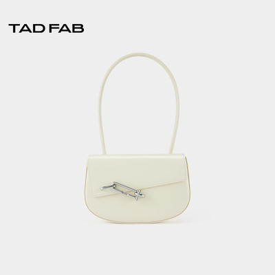 TADFAB光滑牛皮革马鞍包