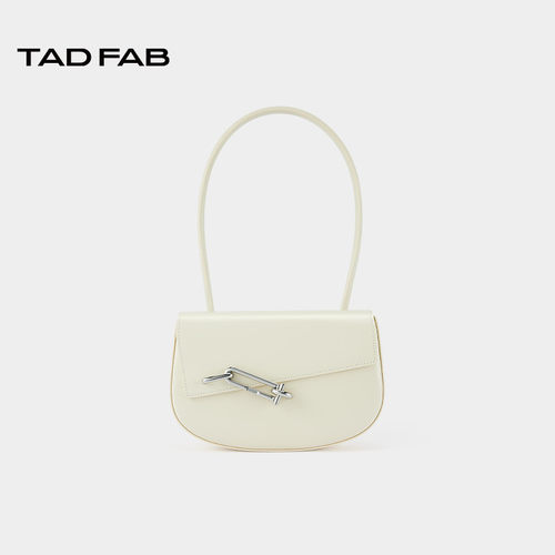 TADFAB光滑牛皮革马鞍包