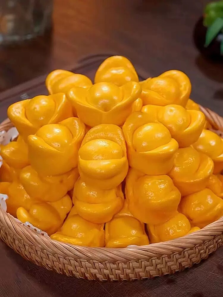 大口家金元宝馒头果蔬包馒头宝宝营养早餐手工面食半成品速冻食品