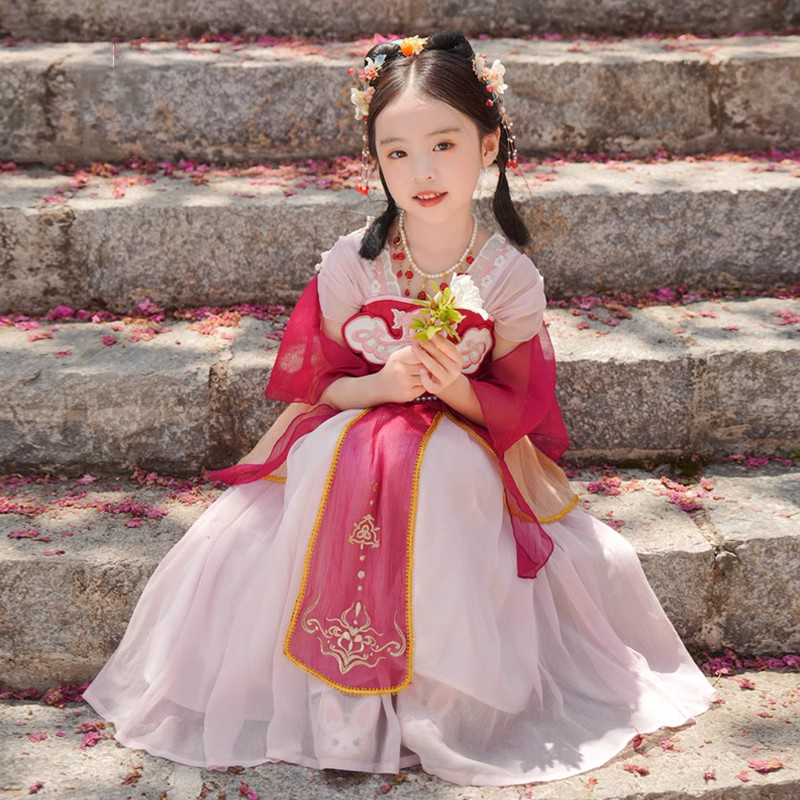 汉服女童古风超仙连衣裙夏季