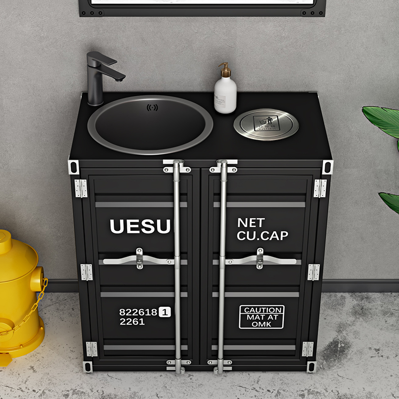 冠印工业风集装箱复古洗手台盆柜