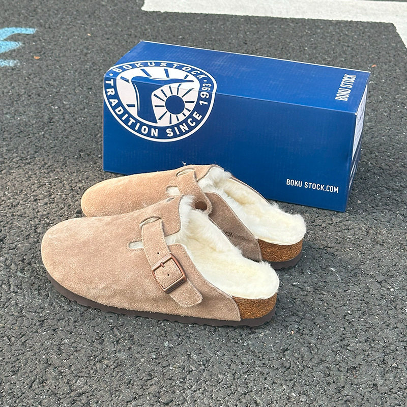 定制轻奢女头层牛皮圆头平跟鞋