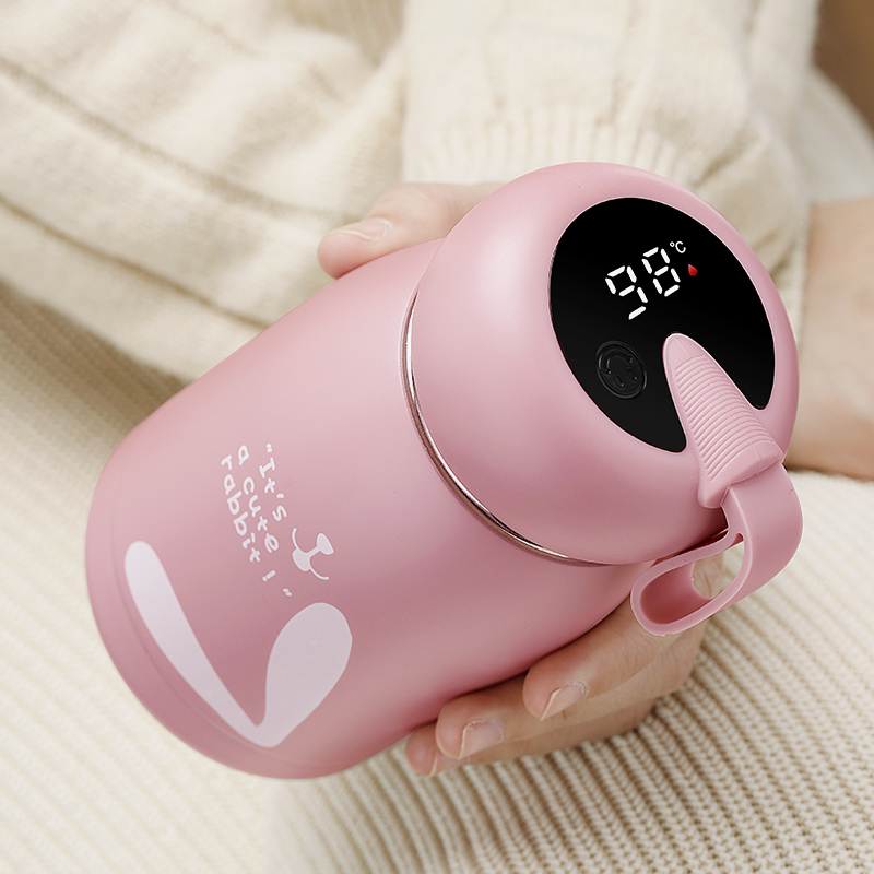 口袋迷你杯子智能保温杯温度显示高颜值可爱水杯小学生便携儿童用