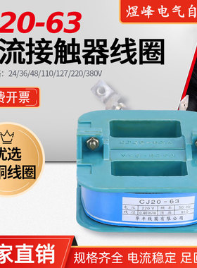 厂家直销CJ20-63A交流接触器全铜线圈24AC220伏380V110V耐用耐烧