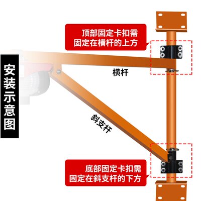 微家电动葫起220V吊机屋顶提升机型用装修小N型升降芦重机立柱支