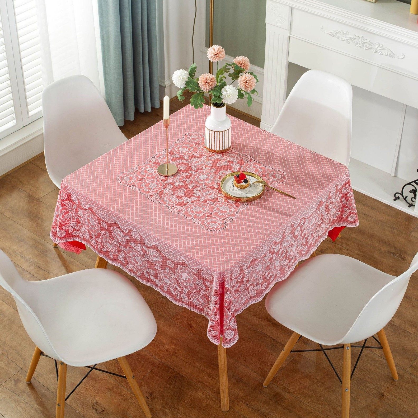 正方形桌布防水防油新款冰箱家用桌垫复古水洗新年欧式书桌背景卡,居家布艺,桌布,淘宝优惠券,粉丝福利购,淘宝优惠卷