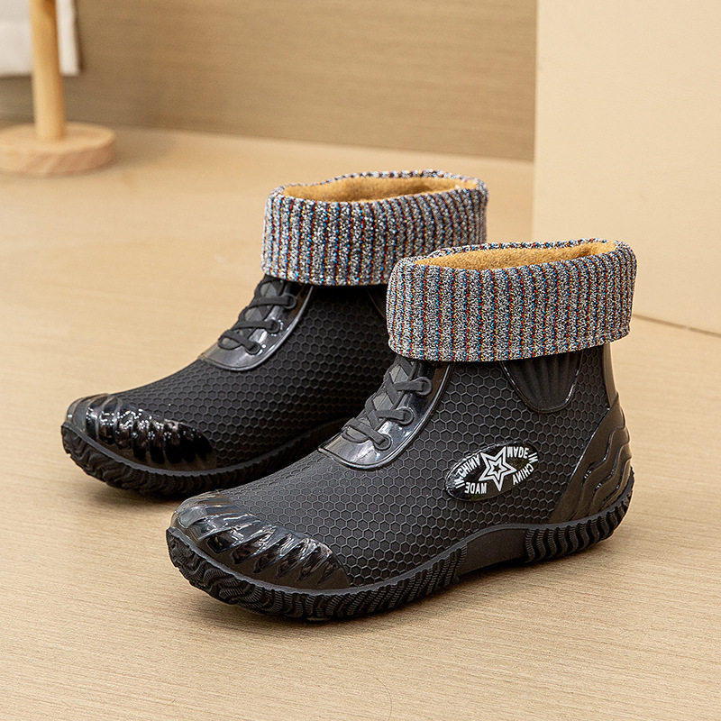 登山胶鞋男女新款牛筋底防滑雨鞋钓鱼冬季休闲加厚滑水春秋鞋女劳,女鞋,雨鞋,淘宝优惠券,粉丝福利购,淘宝优惠卷