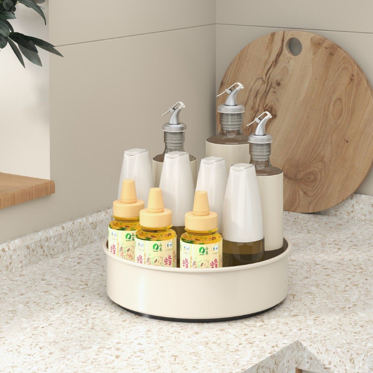 多功能厨房置物架专用调料转盘家用收纳盒多层厨具醋架调味圆形调,厨房/烹饪用具,调料置物架,淘宝优惠券,粉丝福利购,淘宝优惠卷