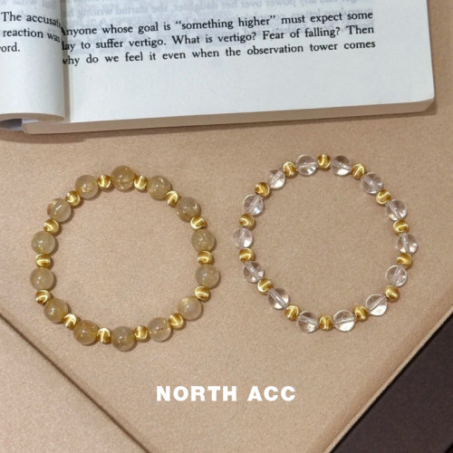 NORTHACC新中式天然金发晶手串女手链轻奢高级感百搭小众手饰轻奢