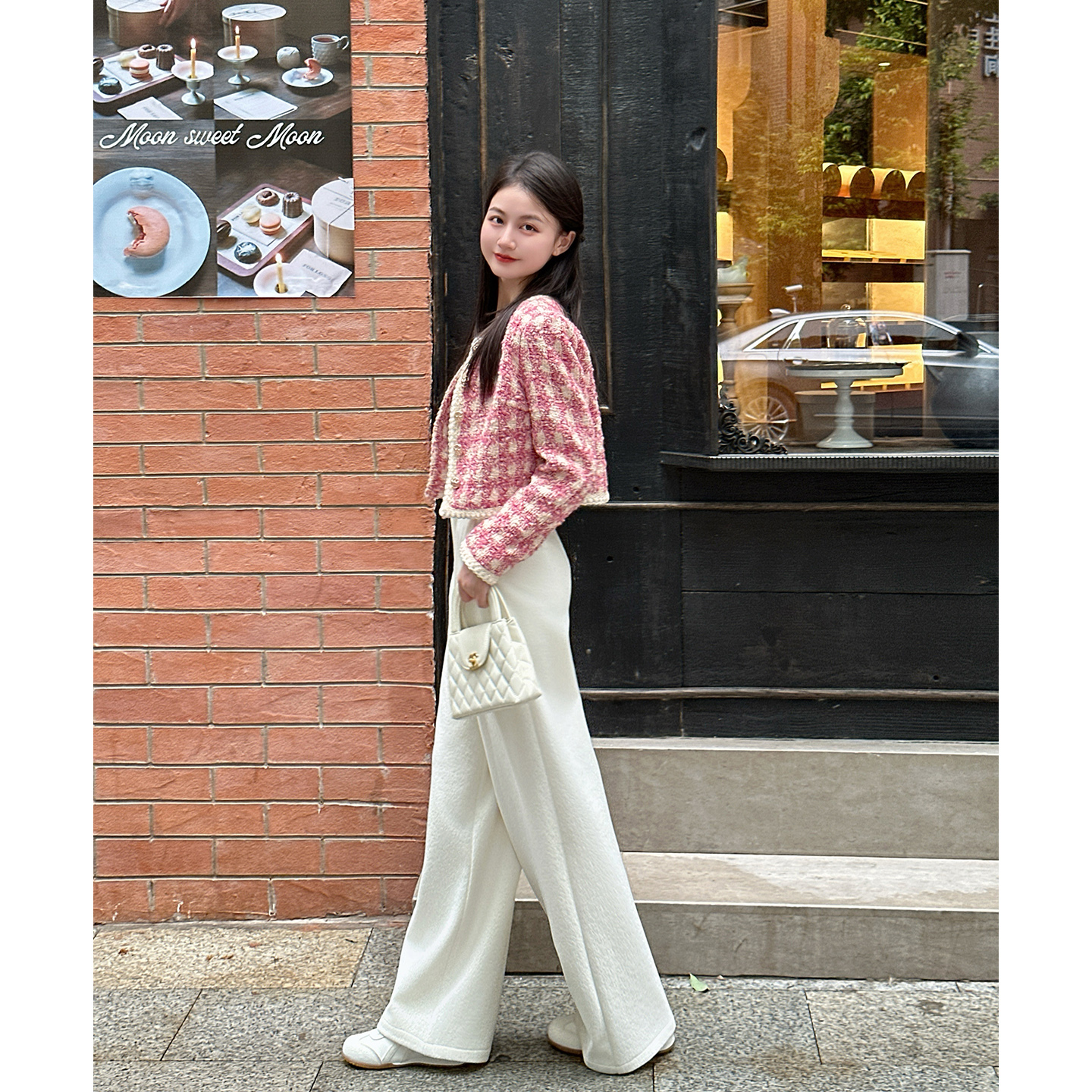 【洛黛丽雅】小娜椒小个子设计感小香风外套女短款外套时尚裤子女