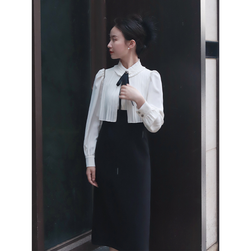 小个子定制千金风直筒裙