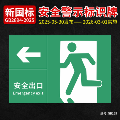 新国标安全出口指示牌