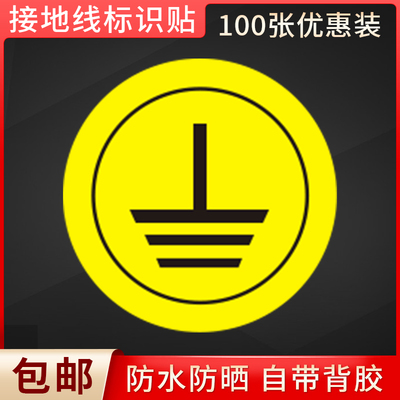 接地线安全警示标识贴