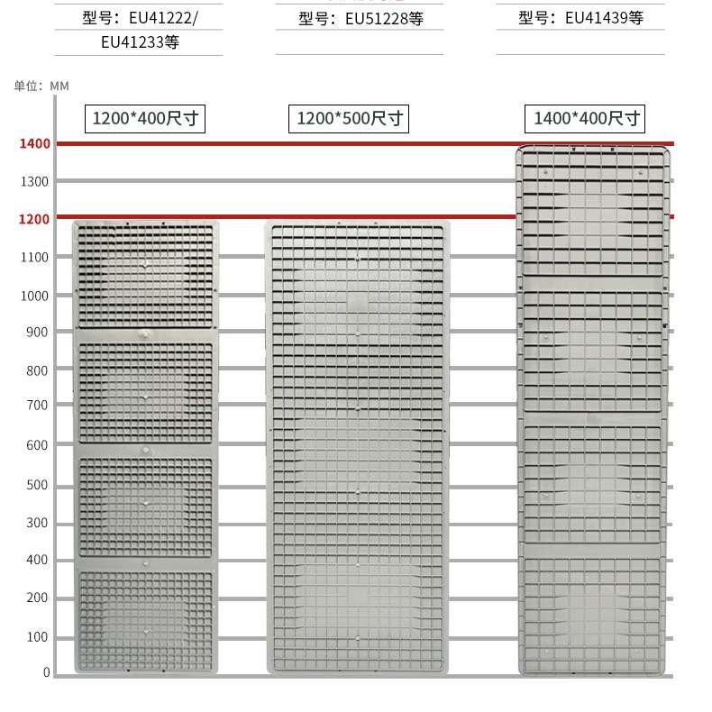 厂大号1米长方形EU箱EpU41033物流周转箱工业塑料物料中转箱养促