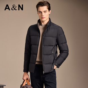 【高蓬松锁温仓】AntonNeal加厚羽绒服男商务休闲立领外套冬短款