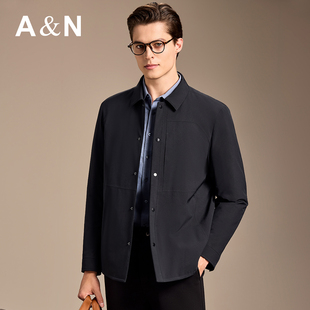 【90鹅绒】秋冬轻薄夹克式羽绒服男商务休闲基础百搭鹅绒服外套