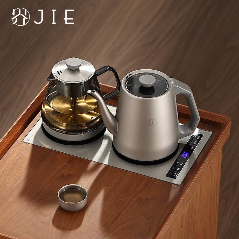 北界纯钛烧水壶全自动双上水茶台一体保温电热水壶泡茶专用煮茶器