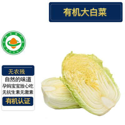 有机大白菜4斤有机认证无农残