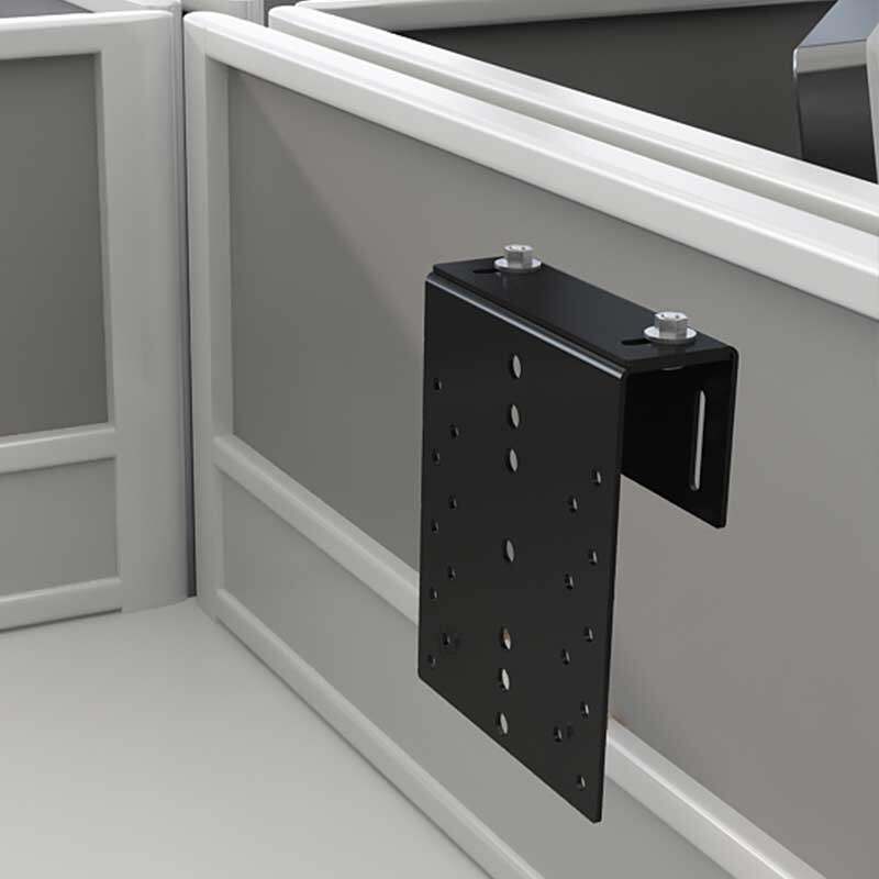 显示器玻璃屏风挂架间断支架显示屏电脑支撑架升降通用 转接底座