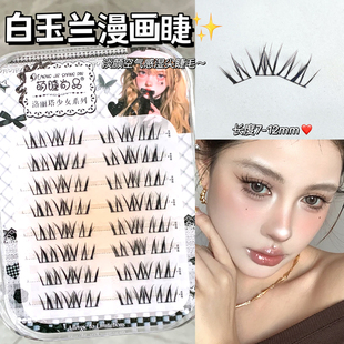 萌睫尚品漫画白玉兰假睫毛!萌睫尚品嫁接氛围感眼睫毛女自然仿真