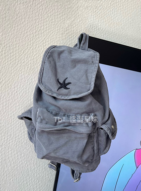 THE COLDEST MOMENT韩国25春夏starfish海星牛仔双肩包