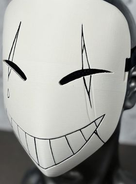 怪诞马戏团怪胎马戏团病娇pierrot小丑cos面具皮埃罗cosplay道具