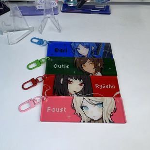 边狱巴士周边边狱巴士像素系列同人 浮士德巴里奥提斯彩窗挂件钥