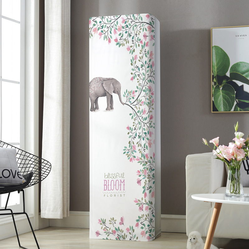 格力王者立式空调防尘罩通用新款轻奢包套保护套柜式美的圆柱形罩