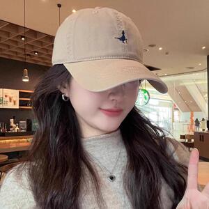 韩版休闲鸭舌帽女软顶时尚棒球帽子休闲简约大头围显脸小原创帽子