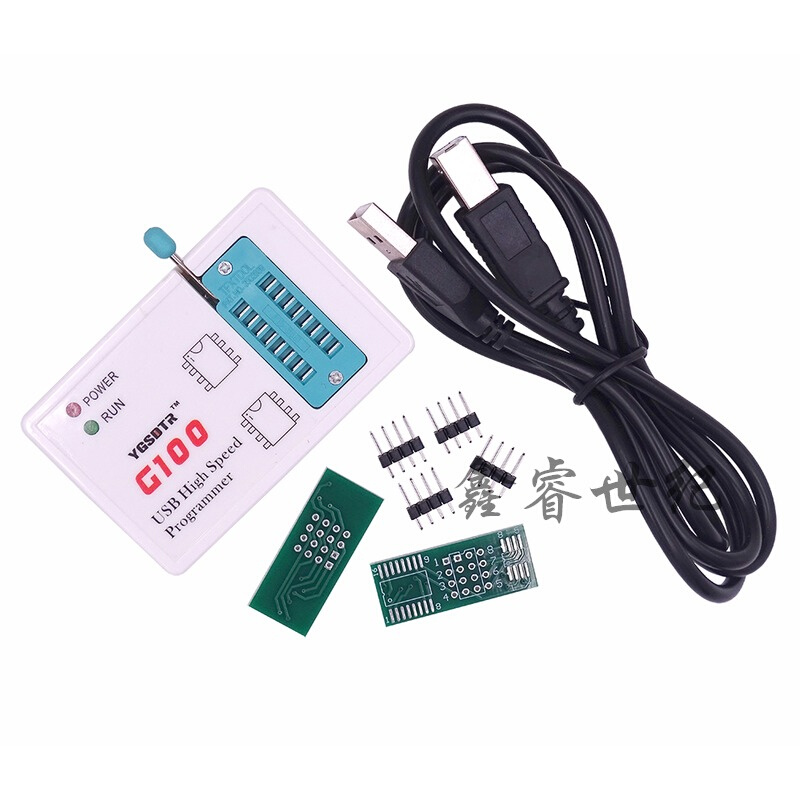 新款G100编程器25SPI FLASH/24/25/95EEPROM芯片BIOS读写烧录器
