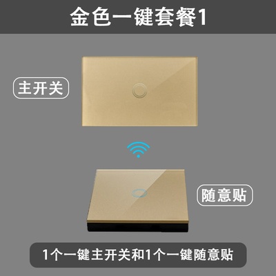 极速118/12Z0型双控触控无线遥控开关触摸随意贴面板智能家用免布