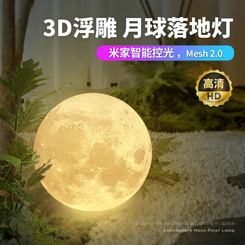 月球落地灯超大圆球氛围灯