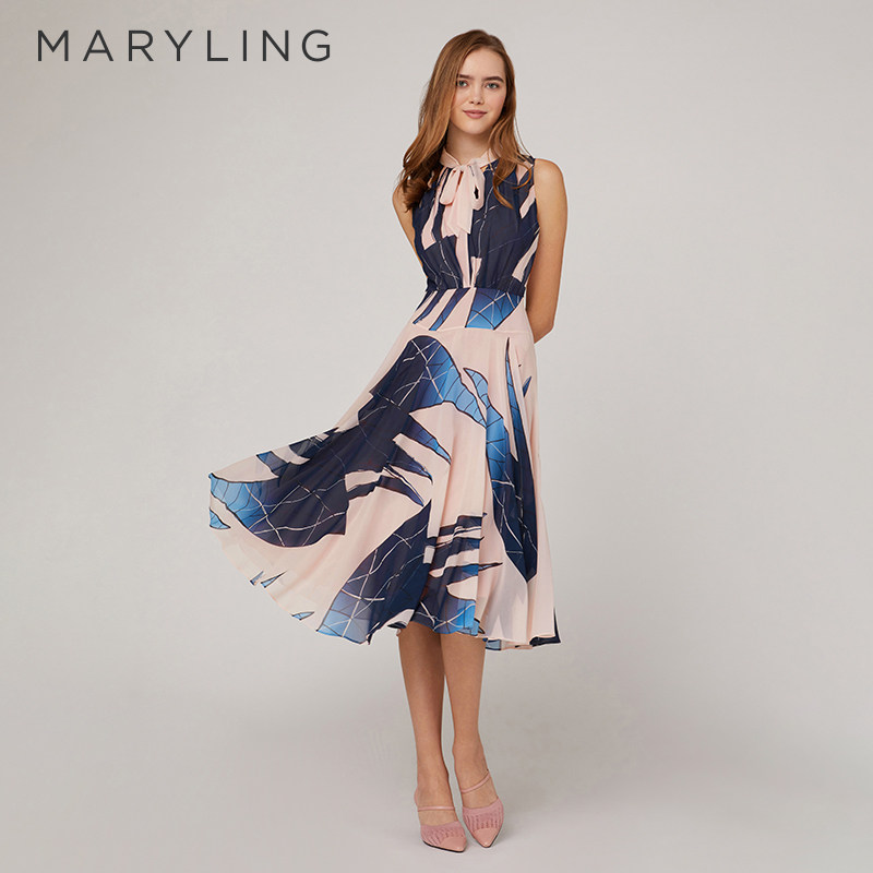 MARYLING连衣裙无袖度假裙图片