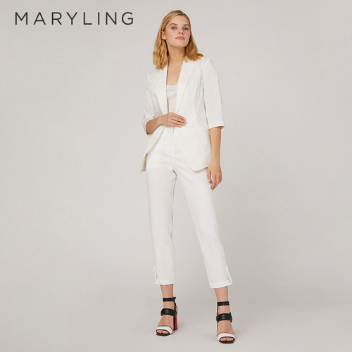 MARYLING简约九分西装裤