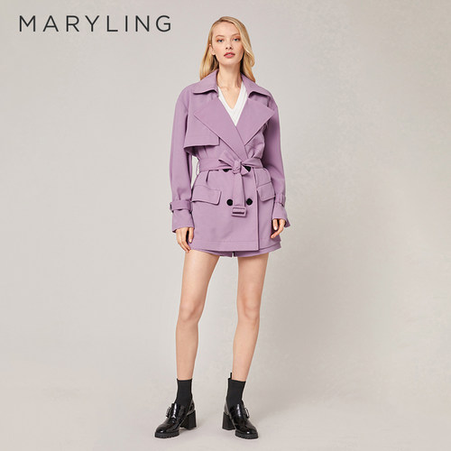 MARYLING薰衣草高腰A字短裤