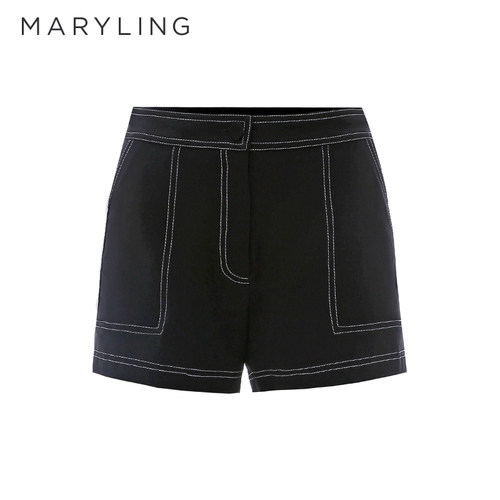MARYLING压线显瘦A字短裤