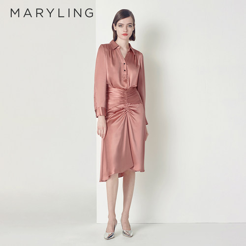 MARYLING鱼尾裙醋纤半裙