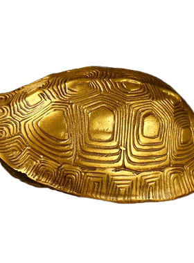 龟壳铜六爻铜钱摆件富甲天下