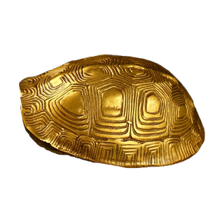 龟壳铜乌龟壳摇卦六爻铜钱六十四卦工具金钱八卦龟壳富甲天下摆件