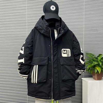 特大码300斤工装棉服外套男秋冬