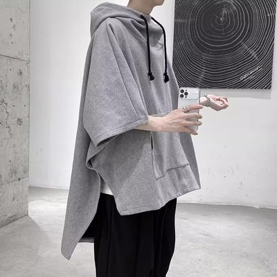 加大码300斤不规则半袖卫衣男女