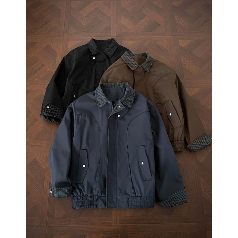 男士春秋季新款轻奢时尚夹克外套