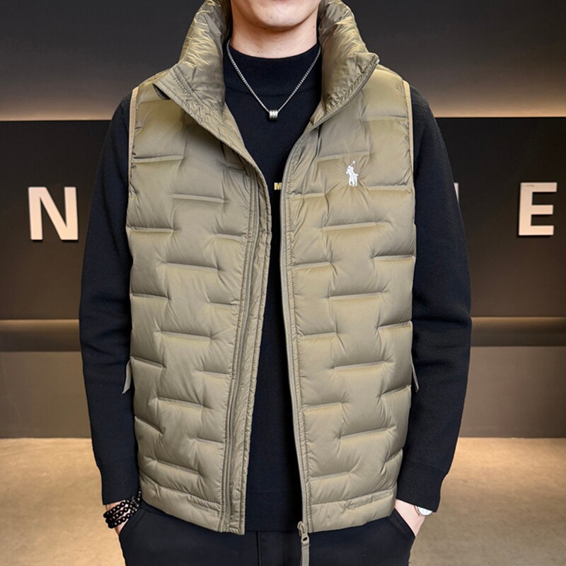 羽绒服马夹坎肩ins排骨服针织男