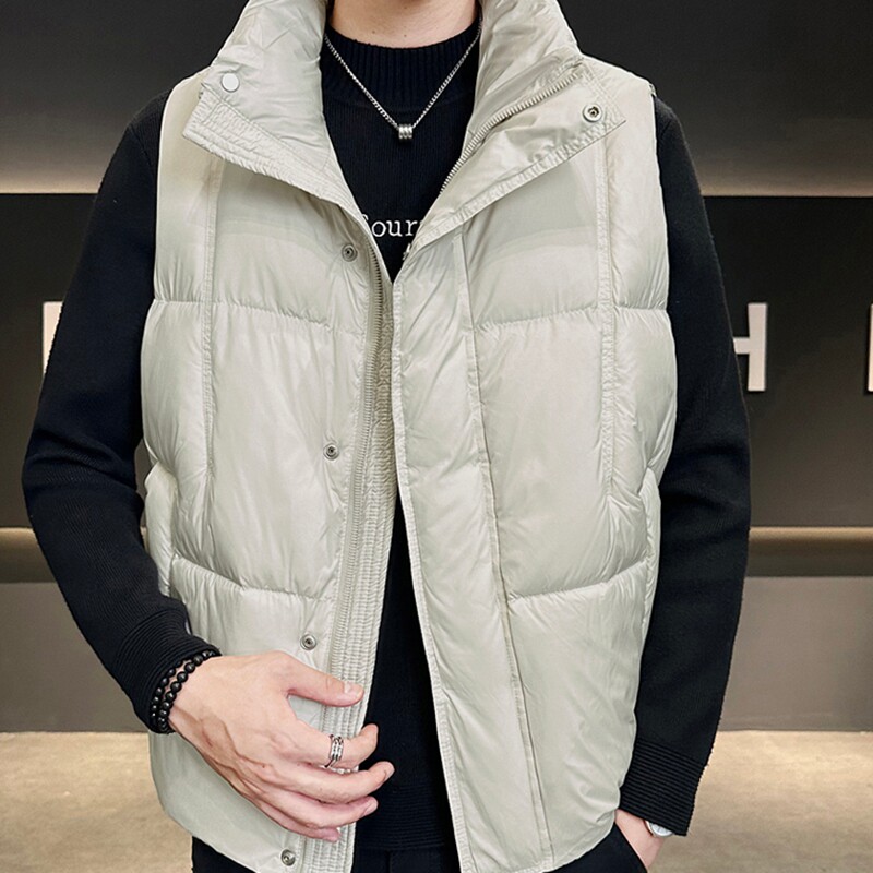 2025冬季新款宽松立领羽绒服马甲